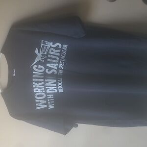 Working with Dinosaurs the local crew spectacular tour t shirt